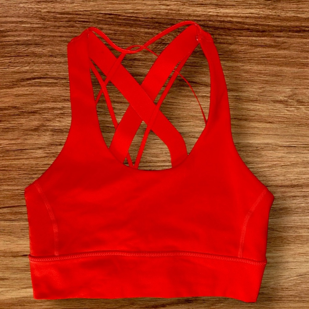Balance Athletica Aura Strappy Bra Blood Orange Small